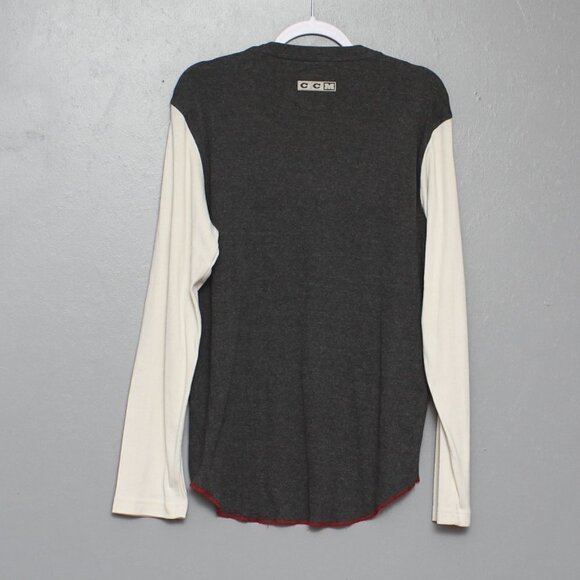 CCM NHL apparel Minnesota Wild long sleeve Henley shirt - Picture 2 of 3